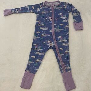 Little Sleepies Purple Fantasy Footie